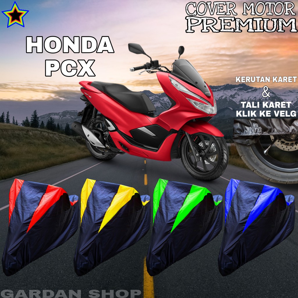Sarung Motor HONDA PCX Hitam KOMBINASI Body Cover Penutup Pcx PREMIUM