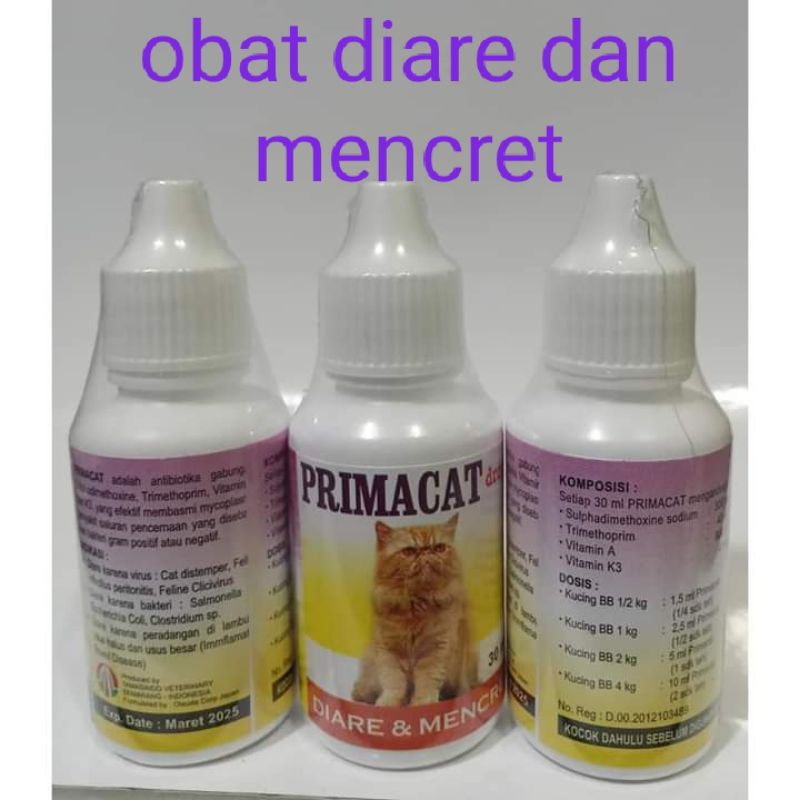 Primacat 30ml Obat Diare Kucing