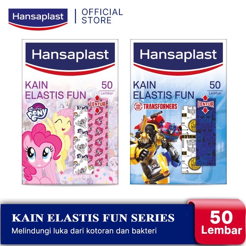 Hansaplast plester luka anak motif lucu / Hansaplast Kain Elastis Fun/ Hansaplast (STRIP) Anak Karakter/Hansaplast Plester luka anak/Hansaplast Plester junior