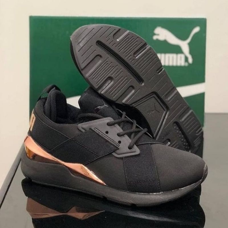 Puma Muse Satin 2 "Black Rose Gold"