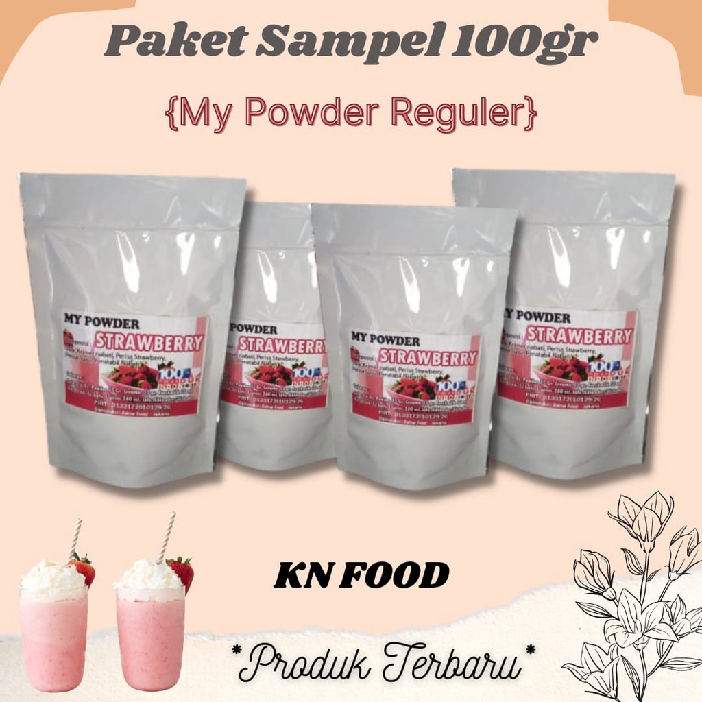 

Powder Drink STRAWBERRY Bubble Drink 1 ons-BubukSTRAWBERRY 100 gr