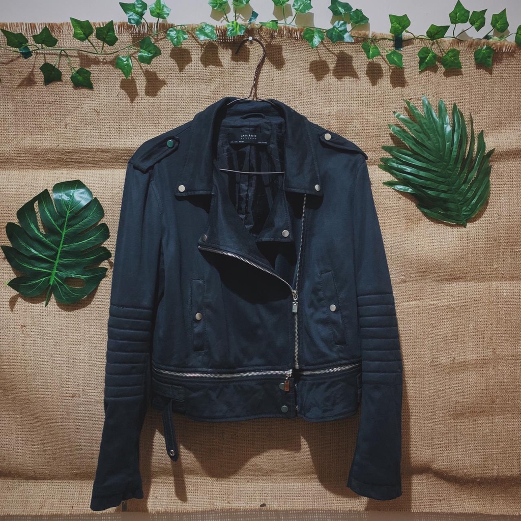 BIKER JACKET ZARA / JAKET MODEL RAMONES NON KULIT