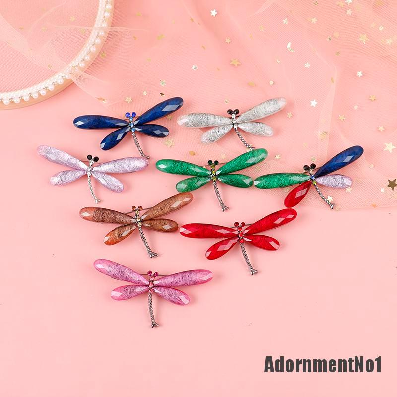 (Adornmentno1) 1pc Bros Pin Bentuk Capung Untuk Wanita