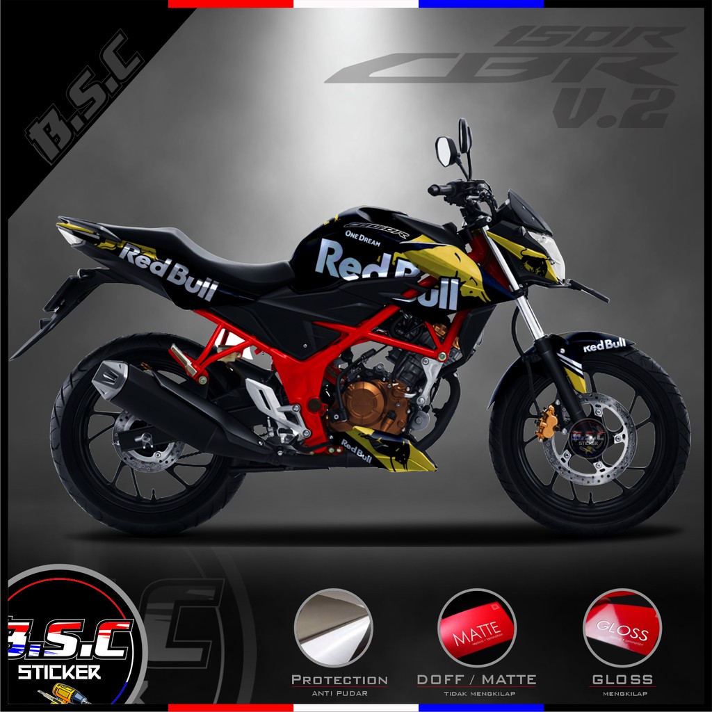 Decal FULL BODY Sticker CB 150R / CB150R / NEW CB 150R V.2 Motif Banteng One Dream Gold