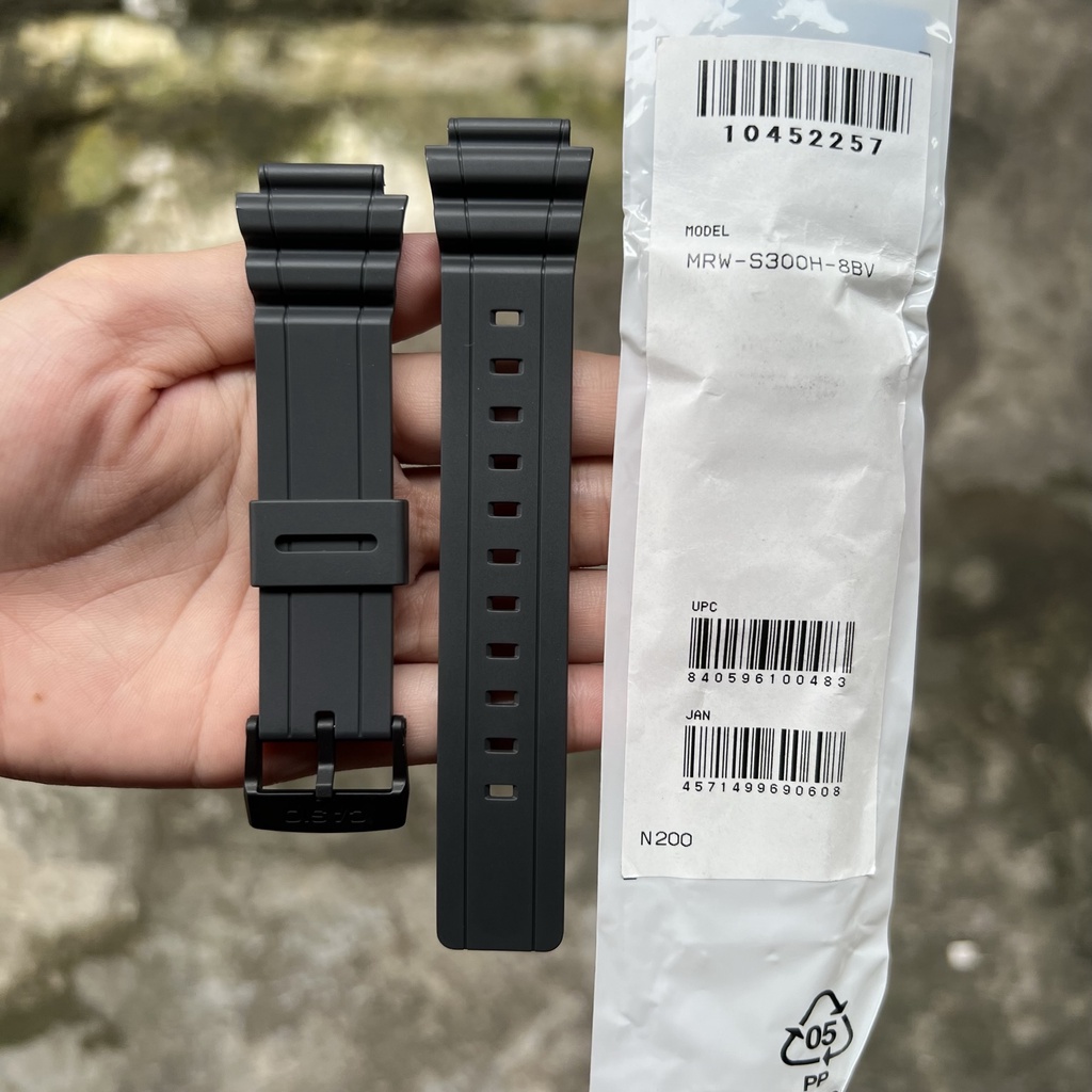 Strap tali jam tangan casio original MRW-S300H 8B band MRW S300H