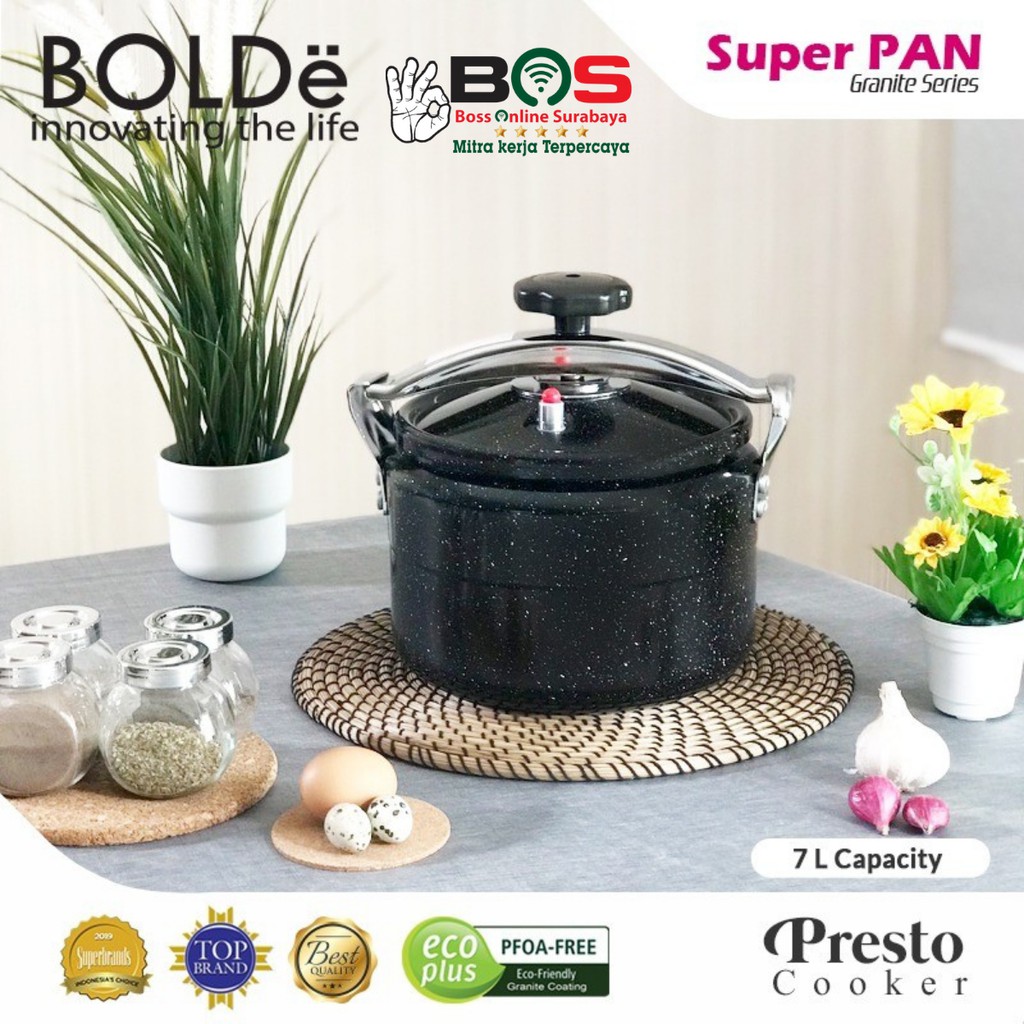 Bolde Panci Presto Granite 7 Liter Bolde Super Pan Presto Induksi