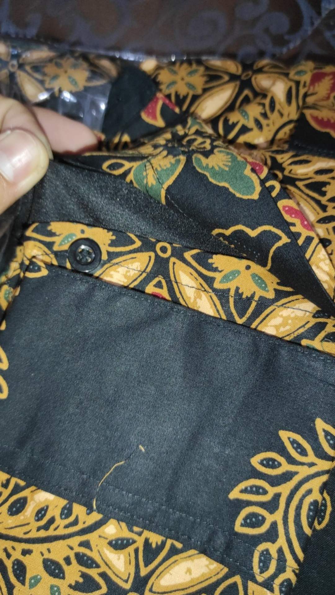 Tri Tungga Cabut Sogan Kemeja Batik Pria Katun Cabut Primisima Full Furing