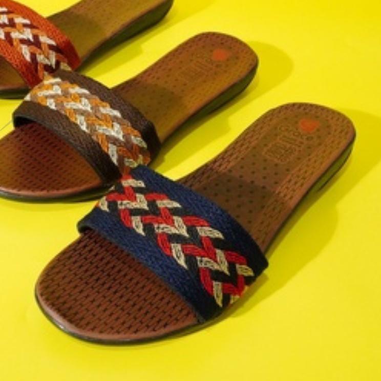 ➮ GRACE [Rajut Selop Sakura] Sandal Cewek Turki/ Sendal Wanita Turkey Slop/ Sandal Cewek ❅