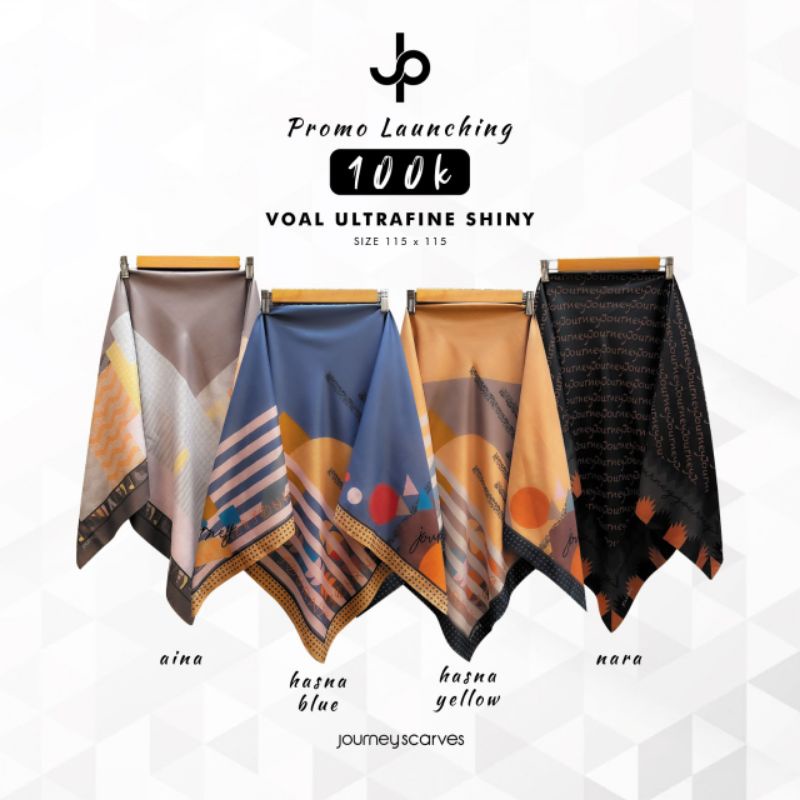Hijab Hasna blue,Aina,Elisa black by journey scarves