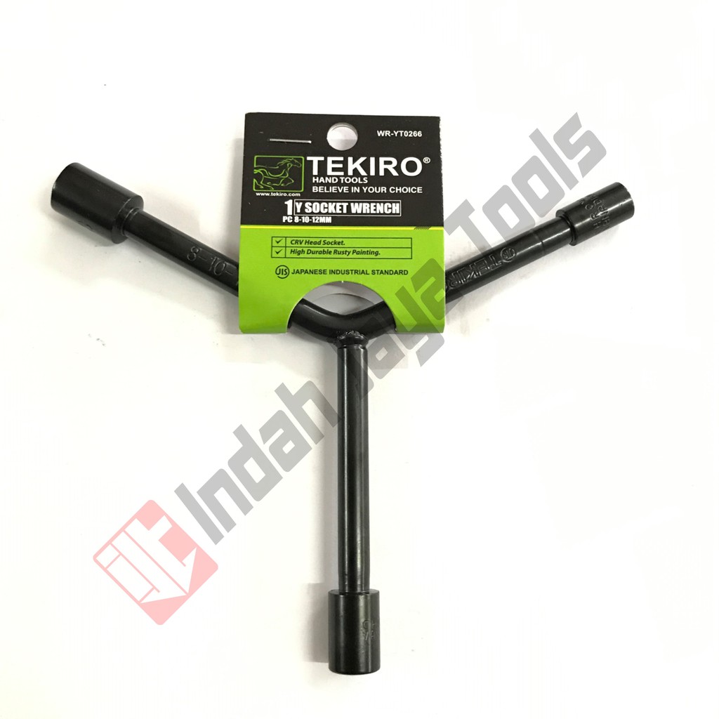 Kunci Sok Y 8 - 10 - 12 TEKIRO Pendek - Y Socket