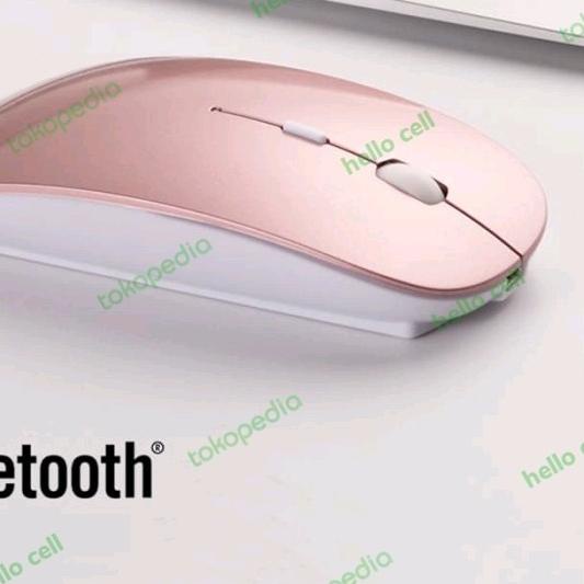 ➲ Mouse Wireless Bluetooth Silent Super Slim Tanpa Dongle ✽