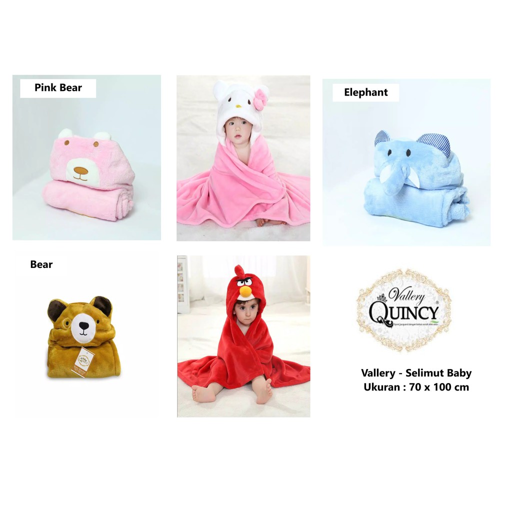 SELIMUT / BLANKET VALLERY BABY SELIMUT TOPI VALLERY