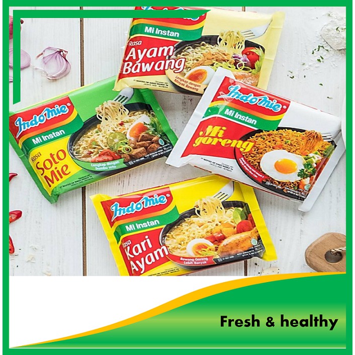 

Indomie Ayam Bawang, Goreng, Soto Ayam, Kari ayam