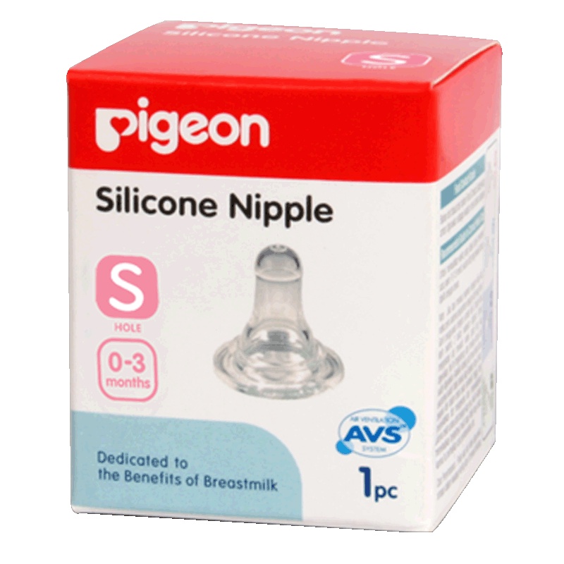 Pigeon Silicone Niple atau Dot Bayi Ukuran S,M,L Isi 1 dan 2 Pcs