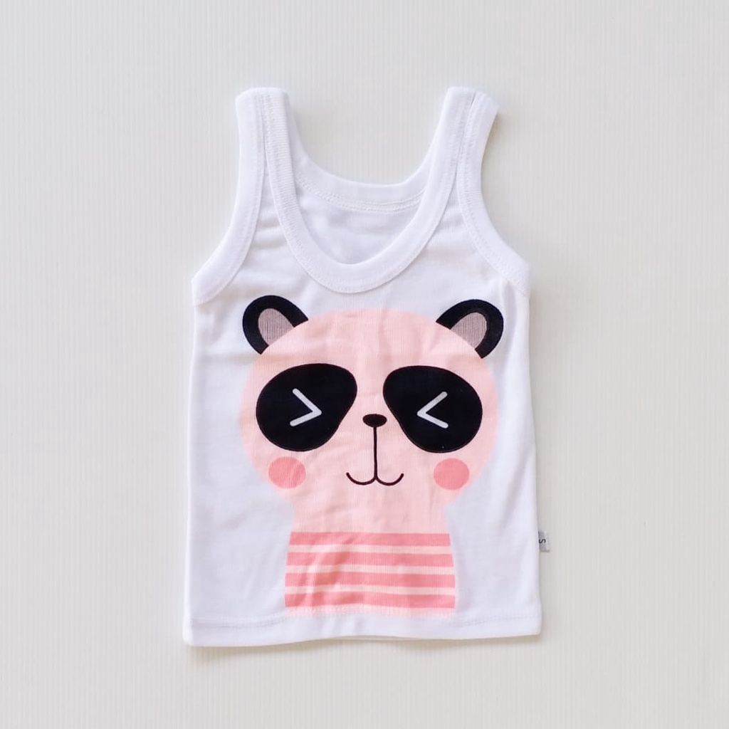 LittleAaron KAOS SINGLET MOTIF ANAK kaos dalam oblong anak laki2 dan perempuan newborn-3thn