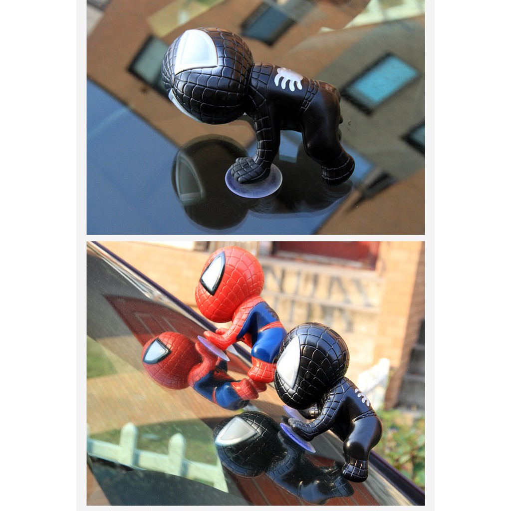 Boneka Kartun Spiderman Lucu Dengan Suction Cup Untuk Dekorasi Mobil