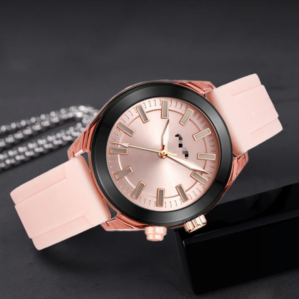 BISA COD✅JAM TANGAN WANITA STRAP KARET WATER RESIST FS8662