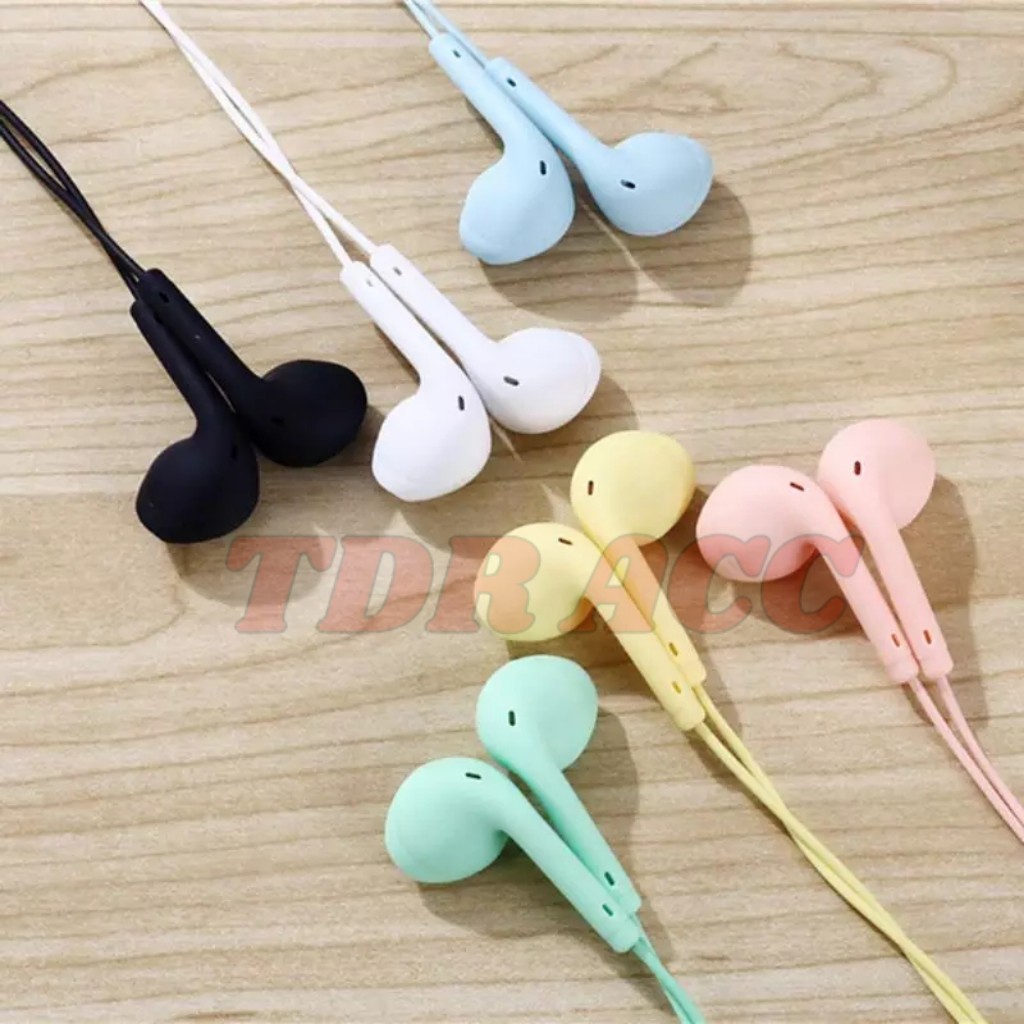 HEADSET EARPHONE HANDSFREE STEREO U19 MACARON EXTRA BASS