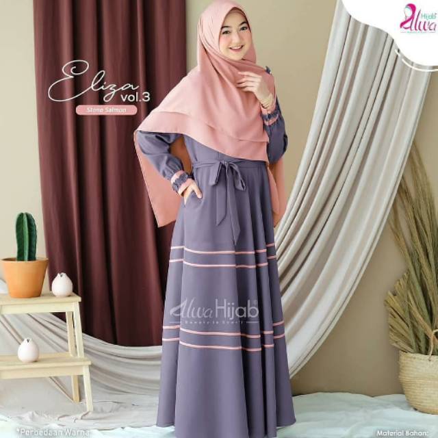 Ns FC Najibah Gamis Syar'i asdf Putih Benhur Abu Toska Navy Maroon Hujan