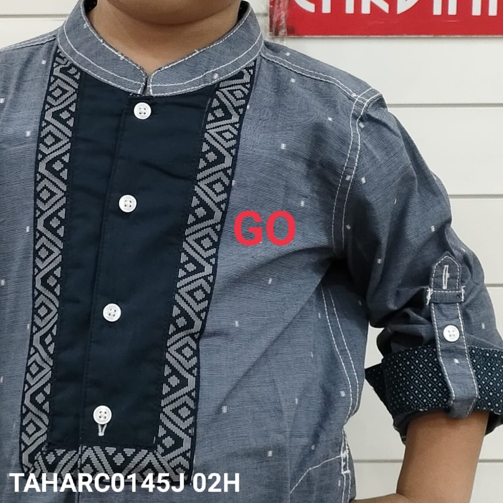 gos JE CARDINAL KIDS KEMEJA KOKO Anak Baju Muslim Panjang Saku Atasan Taqwa Anak Laki Laki