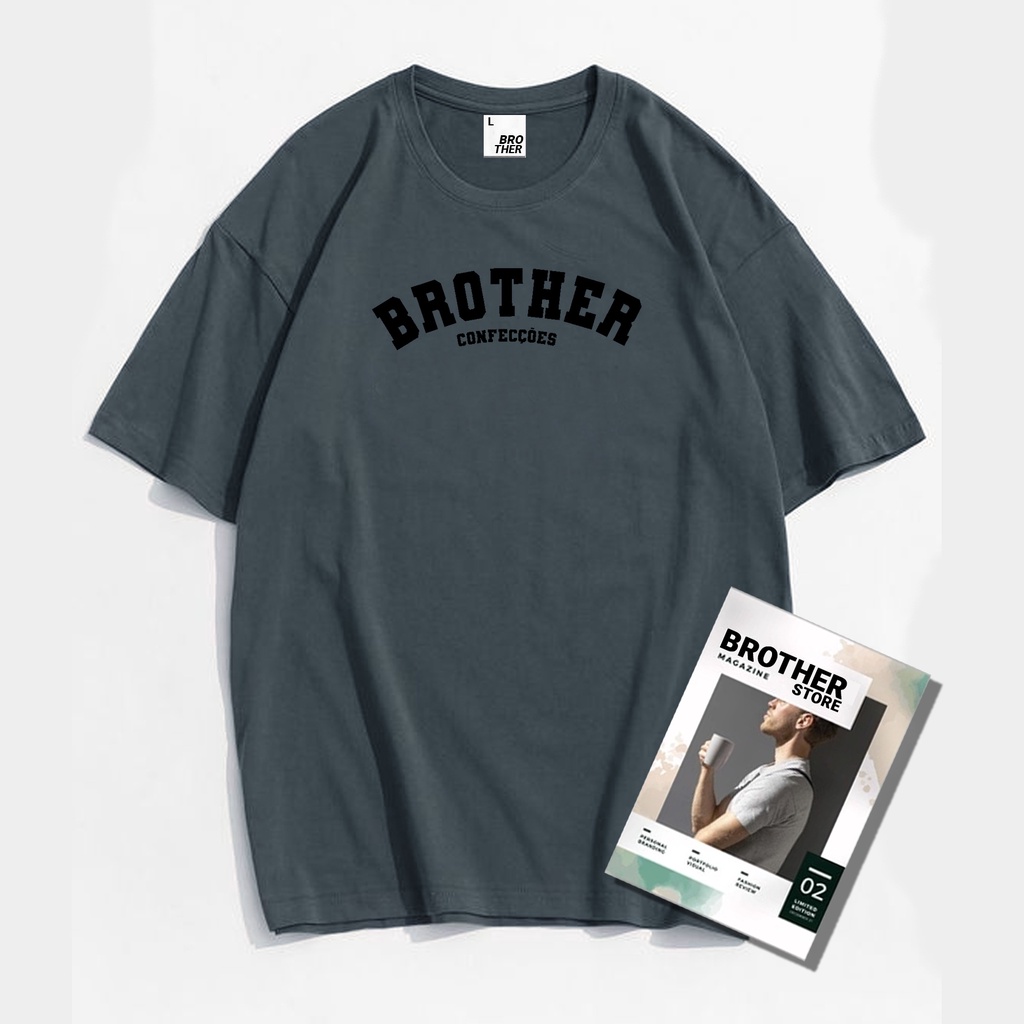 Brother Store / Kaos Distro Pria / Kaos Unisex / TEBAL 100% catton combed / Kaos distro Articlel brother clothing portugis FLOWER print DTF Premium