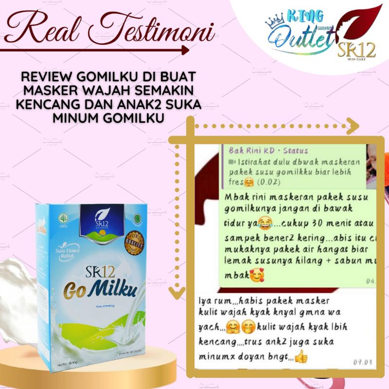 

Go Milku SR12 Halal Susu Kambing Etawa Premiun Meningkatkan Kesehatan Imun