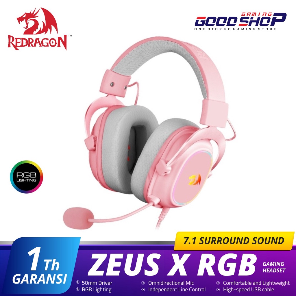 Redragon Zeus X Over-Ear USB RGB - Gaming Headset