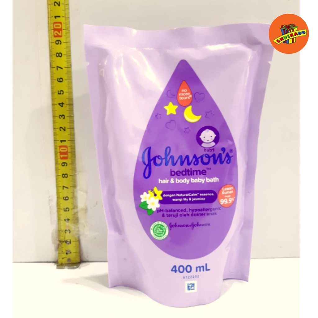 JOHNSON'S BEDTIME HAIR &amp; BABY BATH REFILL 400ml - Refill Sabun Bayi