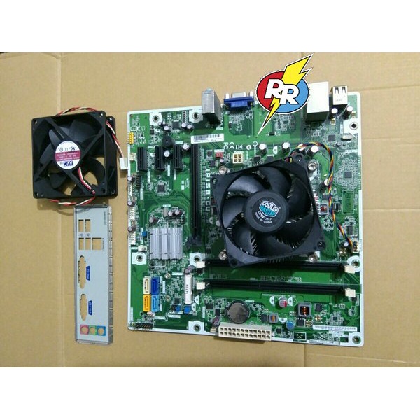 Motherboard Mainboard Mobo Pc Merk Hp Sepaket Prosesor Intel Core i3 2120 3.30 GHz Lengkap heatsing 
