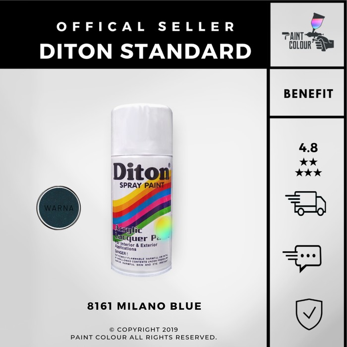 Diton 8161 Milano Blue Cat Semprot/Pylox/Samurai Motor/Helm/Gundam