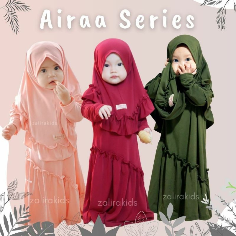 Baju Gamis Bayi Perempuan 0 6 12 24 bulan 1 2 tahun ,baju lebaran aqiqah Zalira Kids Airaa Series