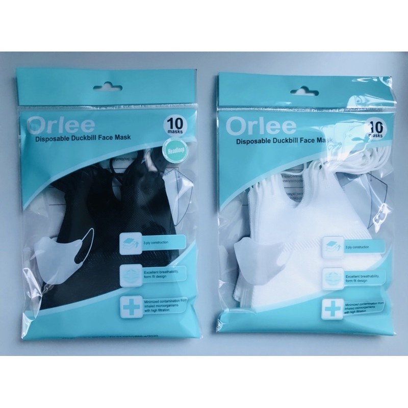 Masker Duckbill 3D headloop orlee Kemenkes 3 ply Hijab