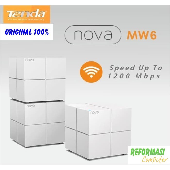 Tenda Nova MW6 - Whole Home Mesh WiFi System murah