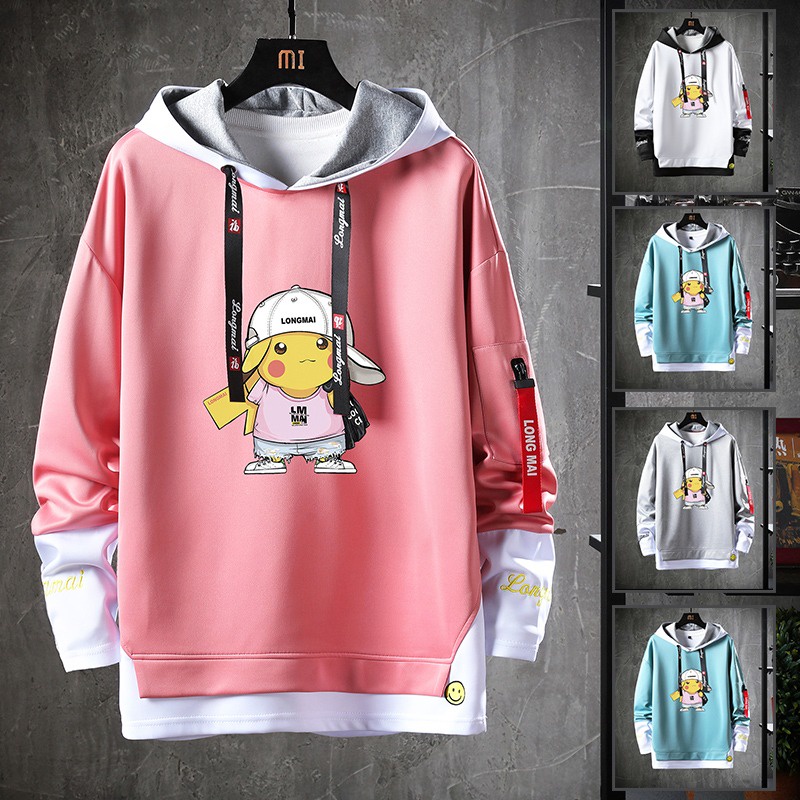 Hoodie Pria Motif Pikachu (A428-1-WY7047)