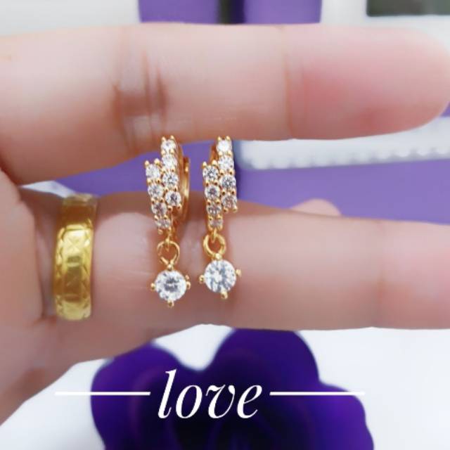 Anting jepit cantik xuping