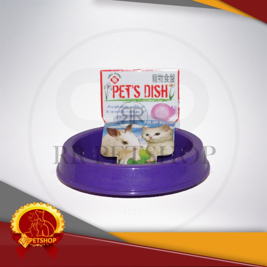 Tempat Makan Kandang Kucing Anjing Kelinci Pet Dish Size L