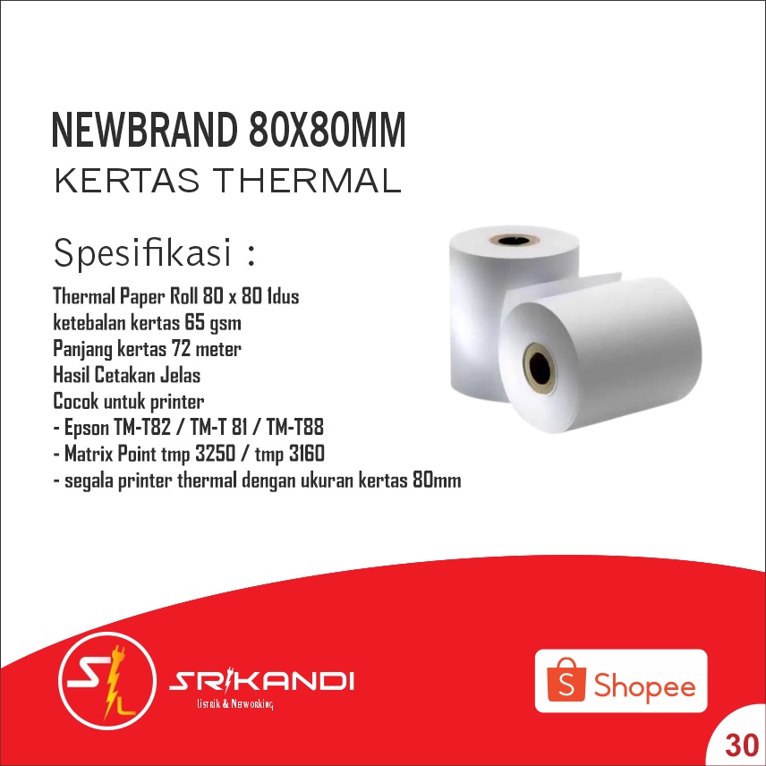 

KERTAS STRUK THERMAL 80X80