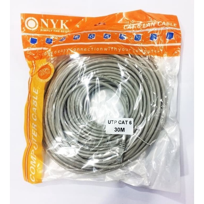 kabel LAN 30M Cat6 UTP meter High Quality NYK