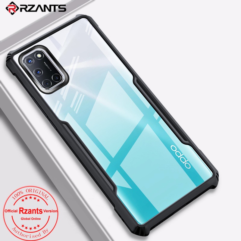 Case Oppo A33 Armor Fushion Transparent Casing + Tempered Glass Full Layar dan Skin Carbon