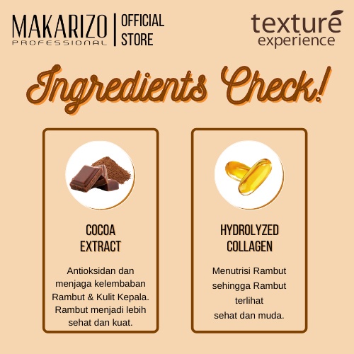 Makarizo Professional Texture Experience Creambath 500ml / Black Chocolate /Mint Sorbet / Vanilla Milk / Strawberry Yoghurt / Green Tea Butter