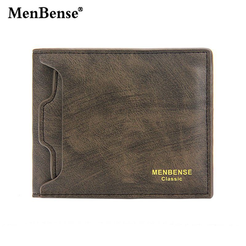 [ETC] MenBense Original Dompet Pria Impor Exclusive Short Fashion Casual Wallet D2406-M-Coklat Tua