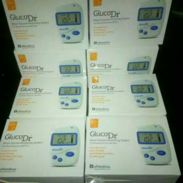 Alat Tes Gula Darah dan Strip Gluco Dr Bio Sensor GlucoDr Biosensor AGM 2100 Murah