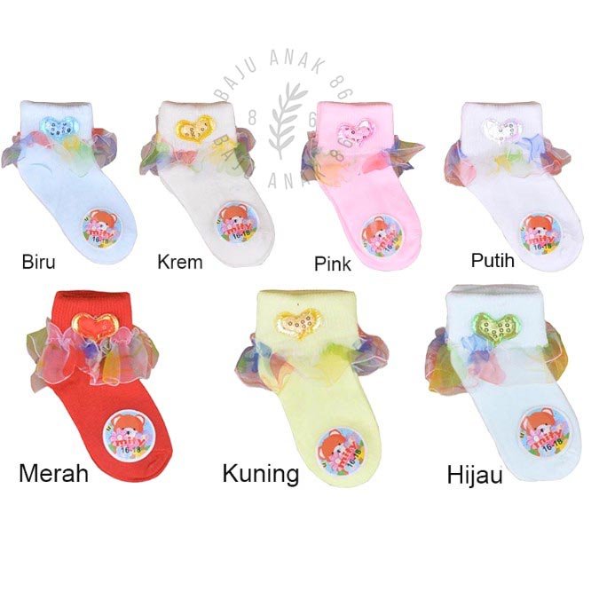 Kaos Kaki Bayi Renda Mity - 022.4280