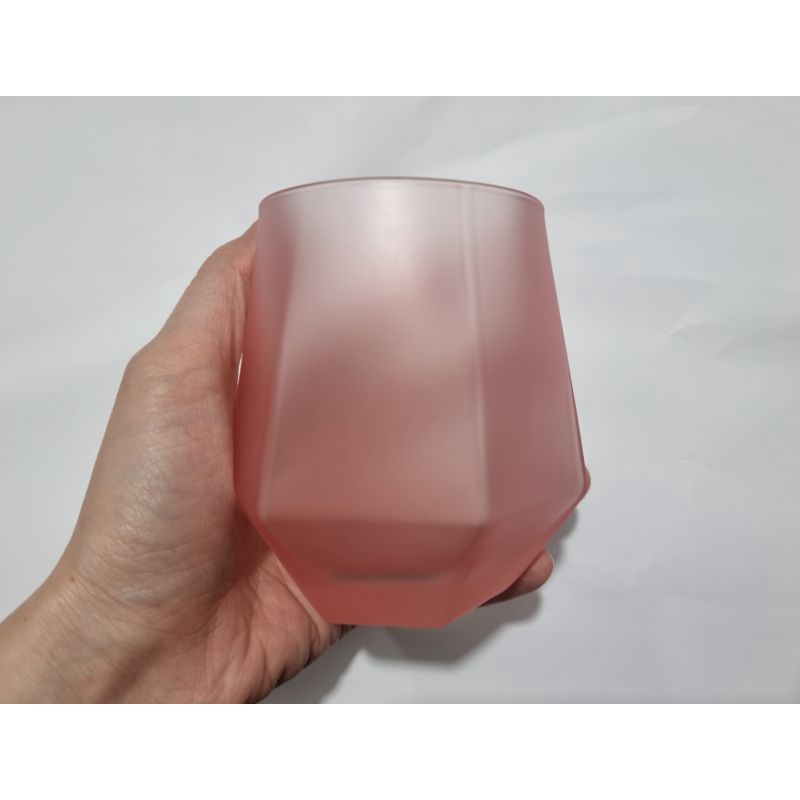 (Miniso) Hexagonal Glass Cup Cangkir Gelas Mug 320 ml