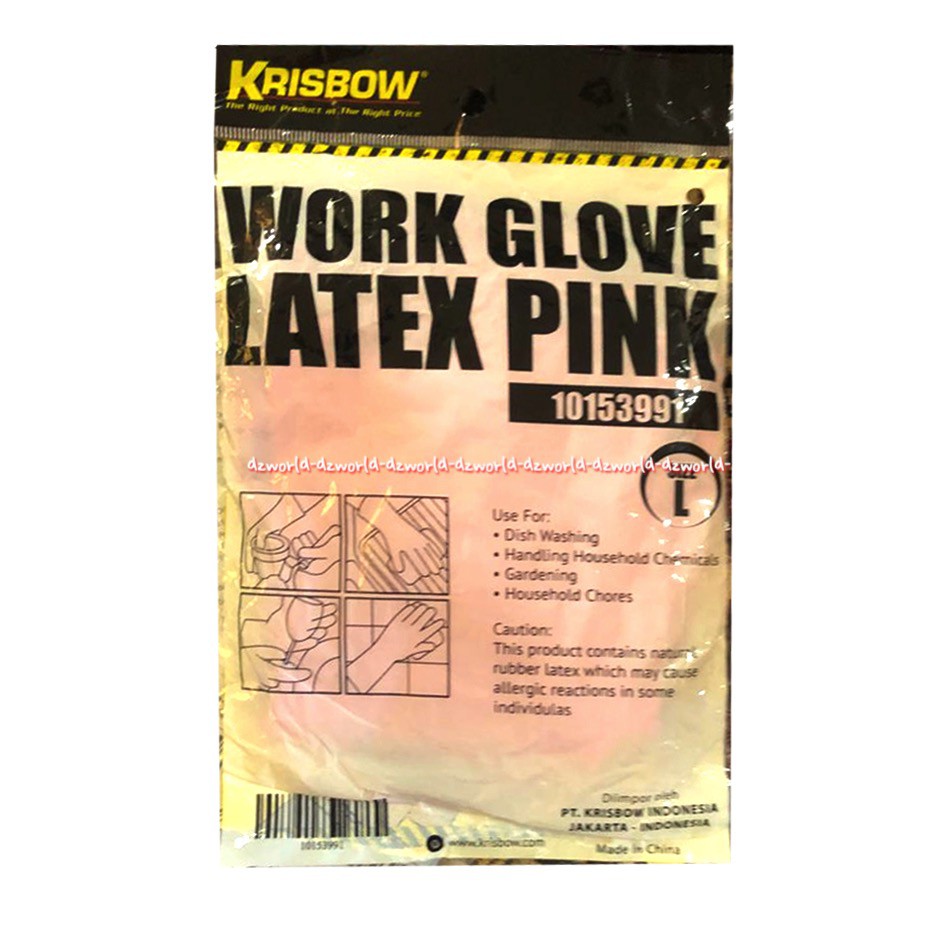 Krisbow Work Glove Latex Pink Blue Sarung Tangan Warna Pink 1pasang Kris Bow Gloves Pink