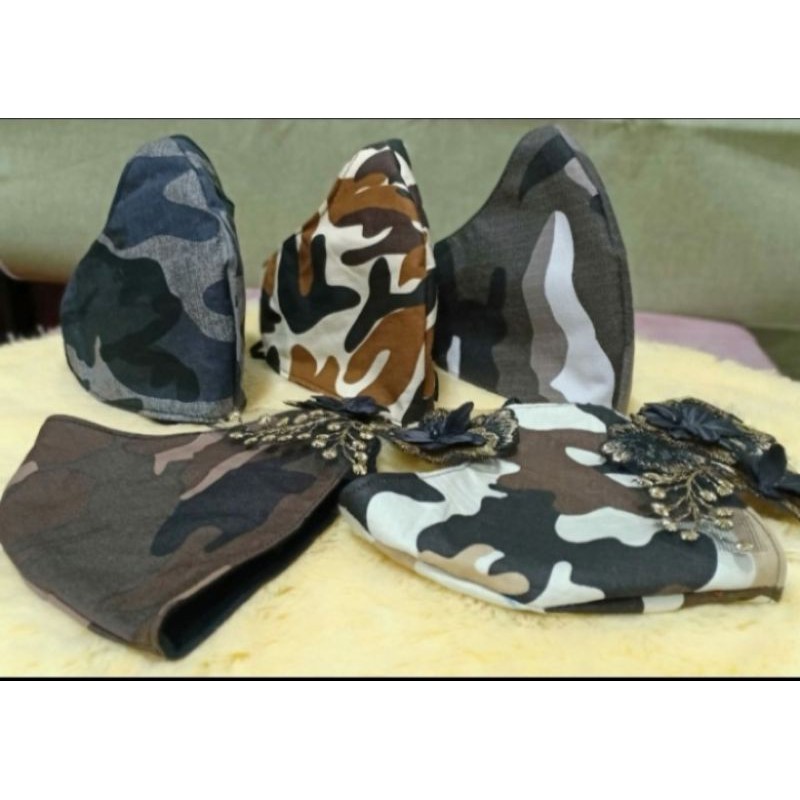 Masker Motif Army Duckbill