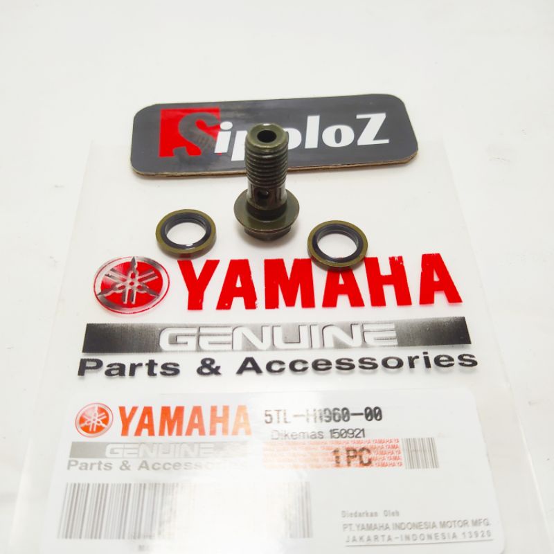 baut selang rem motor depan PNP belakang untuk semua motor baut selang rem + ring karet