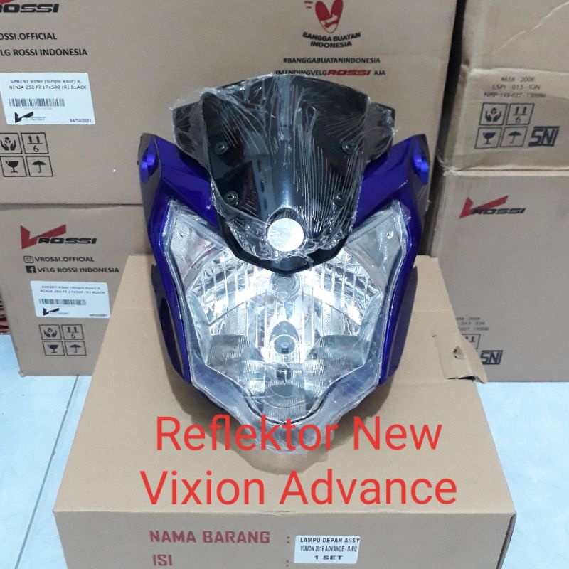 Reflektor lampu depan New Vixion Advance Headlamp Vixion New Nva Kedok Lampu motor Vixion-1