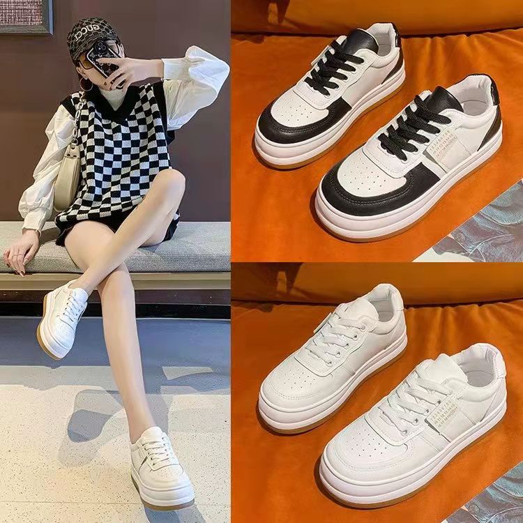 Free BOX Sepatu Sneaker Putih Wanita Import Premium Quality Sepatu Olahraga Sepatu Casual Sneakers Wanita Sport Shoes NS112