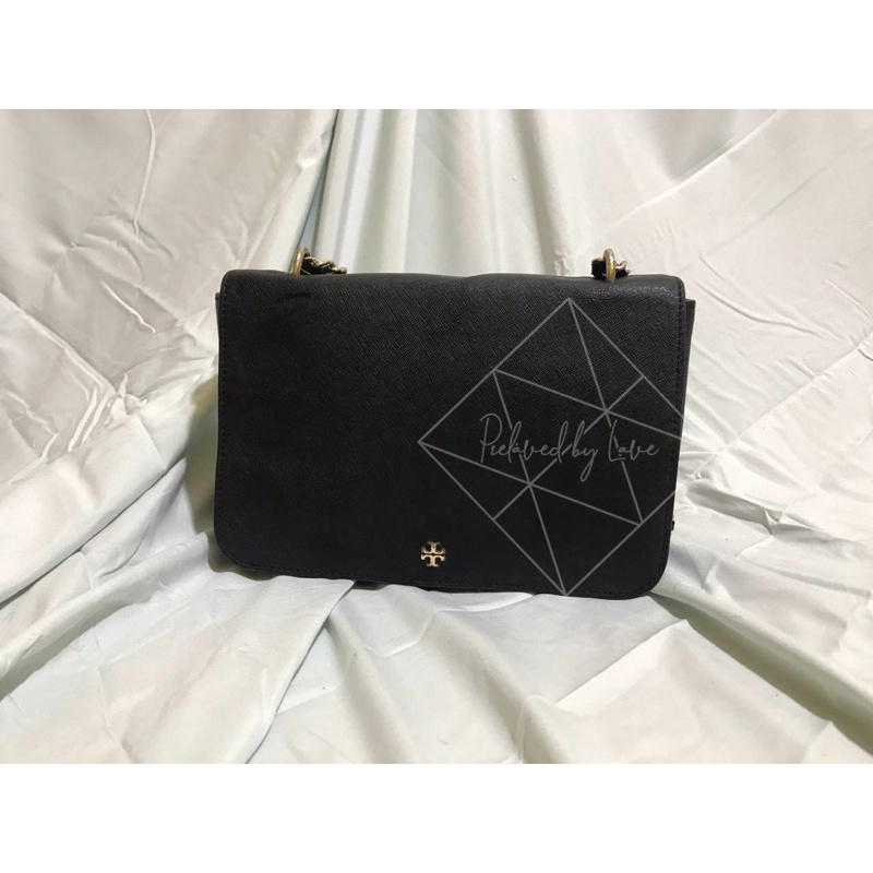 preloved second tory burch bag Emerson black
